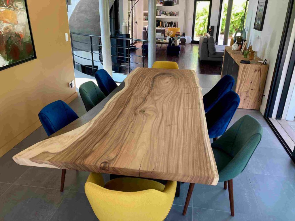 table bois massif unique design