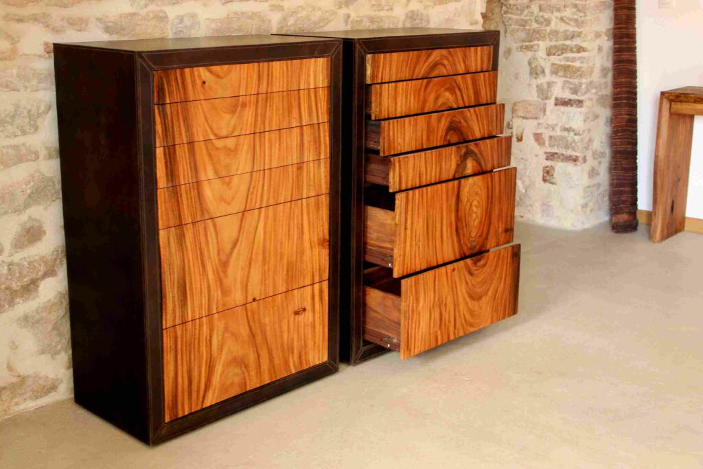 meuble tiroirs bureau sur mesure unique